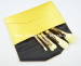 Yellow makeup brush kit