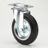 8 inches swivel head rubber wheel garbage container casters