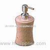 Champagne Marble Liquid Soap Dispenser with Polished Surface, Measures 3 1/4 x 7 1/8-inch