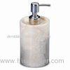 Champagne Marble Liquid Soap Dispenser with Polished Surface, Won't Absorb Moisture