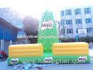 Green Inflatable Rock Climbing Wall Outdoor , Blow Up Rock Climbing Wall