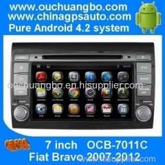 Ouchuangbo Android 4.2 Car DVD Navi Multimedia Kit For Fiat Bravo 2007-2012