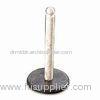 Champagne Marble Paper Towel Holder with Charcoal Band, Easy to Clean
