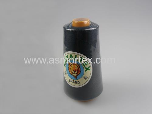 Polyester industrial sewing threads