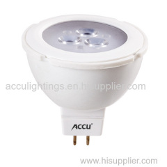 low voltage 12V 3W 217lm LED Spot light MR16 high power 1Wx3