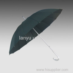 Manual Open Straight Umbrellas Aluminum Shaft and Handle Pongee Fabric Super Light 190T Pongee