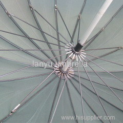 Manual Open Straight Umbrellas Aluminum Shaft and Handle Pongee Fabric Super Light 190T Pongee