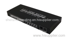 4x2 HDMI Matrix Amplifier Switch - Splitter with HIFI Audio for HDTV HDMI matrix switcher