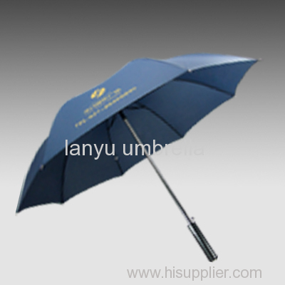 Straight Golf Umbrellas Titanium Shaft and Handle Pongee Fabric Business Gifts high quality