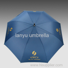 Straight Golf Umbrellas Titanium Shaft and Handle Pongee Fabric Business Gifts high quality