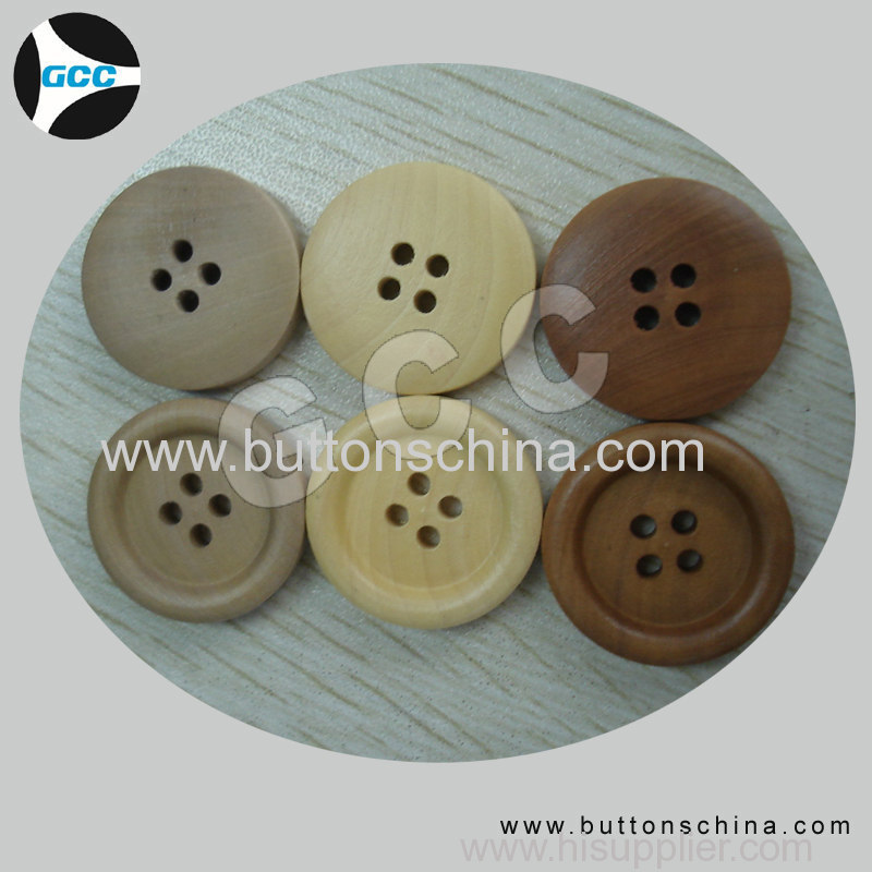 new wooden button sample