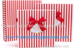 red square stripe gift boxes