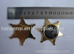 Fashion sheriff star badge