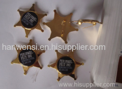 Fashion sheriff star badge