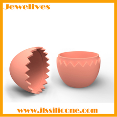 2014 cute Silicone ice ball tray egg shape