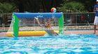 Beach sporting activity inflatable football ring polo goal as water games