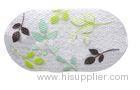 Embroidered Antislip PVC Bath Mats without suction cups for house , hotel