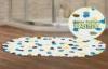 Eco friendly Living Anti slip PVC Bath Mat with suction cups for Home