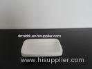 Modern White Poly Resin Pottery Soap Dishes