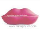 New Lip Shaped Design Inflatable Pink Couch Sofa With Two Seats For Relax