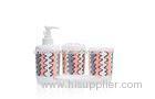 modern Printed Plastic Bathroom Set