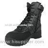 Police Motorcycle / Military Tactical Boots , Black Leather Tactical Boots