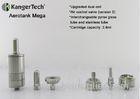 Airflow Control Kanger E Cigarette Aerotank Mega Atomizer , Phrex Glass / Stainless Tube