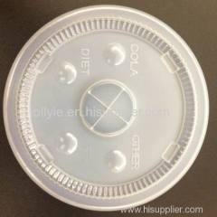 clear color cold drink lid plastic