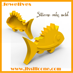 silicone cake mold fish shape china supplier