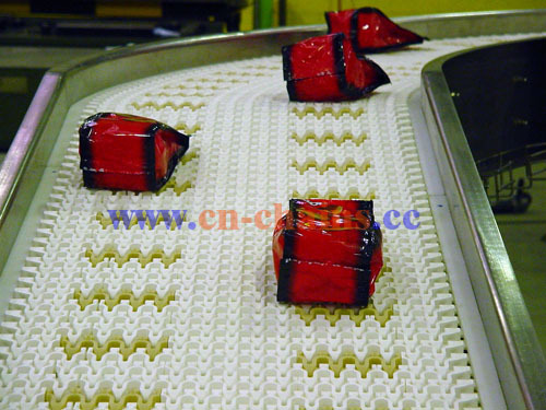 E93 conic top modular plastic conveyor belt in industry