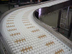 E93 conic top modular plastic conveyor belt in industry