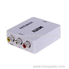 MINI household HDMI to AV converter support DVI system sideline signal HDMI AV converter HDMI to CVBS Audio converter
