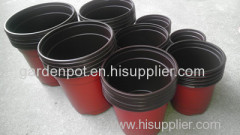 cheap plastic nursery pots double color plant containers