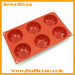 Silicone bakeware with 6 flower shapes