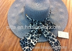 VG-WB005100% Paper soft Straw Lady's fashion Big Brim sun hat