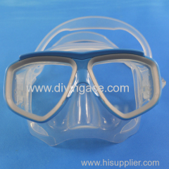 OEM wholes scuba face plates/tempered glass diving mask