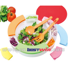 Multi functional salad spinner