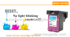 2014 new products chip reset ink visible compatible ink cartridge for hp650XL printer ink cartridge