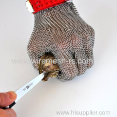 Butcher safety chain mail gloves