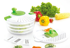 Multi functional salad spinner