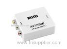 High resolution Metal / Plastic Mini HDMI to AV Converter Box , CVBS TO HDMI 60Hz