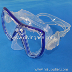 Low volume scuba diving mask/swimming goggles