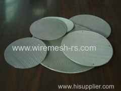 Stainless steel mesh filters discs