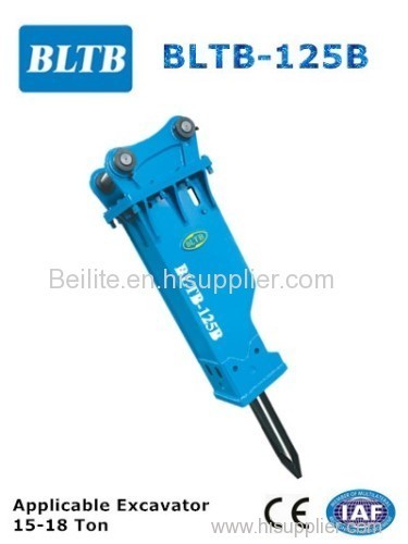 Beilite-125B hot selling 15-18Ton excavator hydraulic hammer attachment