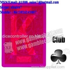 XF American bicycle paper UV marked cards for contact lenses with invisible ink