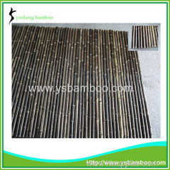 Natural Bamboo Black Pole Fence