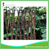 Expandable Folding Size Natural Black Bamboo Fence