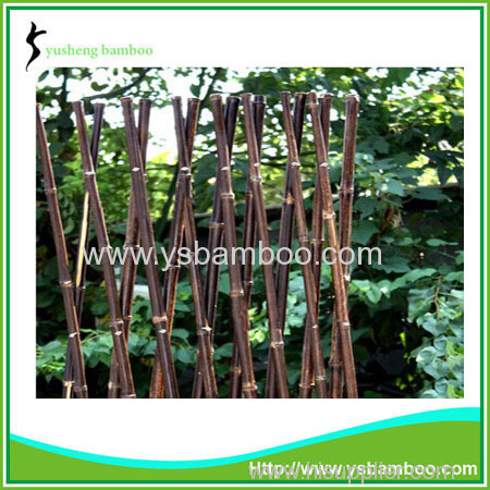 Expandable Folding Size Natural Black Bamboo Fence