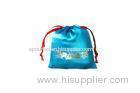 Blue Jewelry Drawstring Pouch Gift Packing , Proof Moisture 13*16cm