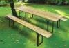 Natural Fir Wooden Beer Table Set With Foldable Legs Bar Table